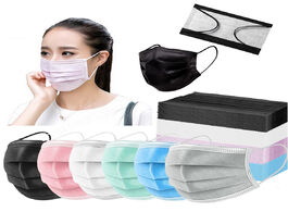 Foto van Schoonheid gezondheid 10 50 100pcs disposable adult medic mouth mask non woven 3 layer filter face p