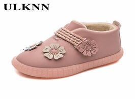 Foto van Baby peuter benodigdheden ulknn cotton padded boots for children girls flower princess shoes autumn 