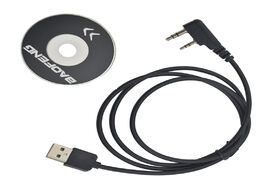 Foto van Telefoon accessoires dm 5r dmr digital walkie talkie usb programming cable for baofeng with cd drive
