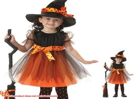 Foto van Sport en spel halloween costume euramerican style children cosplay kids witch clothes without broom 
