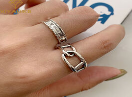 Foto van Sieraden xiyanike 925 sterling silver vintage weaving handmade finger rings for women wedding couple