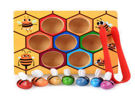 Foto van Speelgoed new wooden leaning educatinal toys children montessori early education beehive game childh
