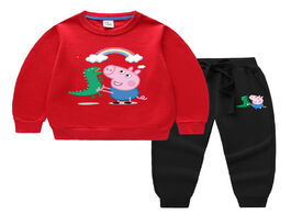 Foto van Speelgoed peppa pig baby boys girls autumn winter 2 piece toddler pullover pants set sport christmas