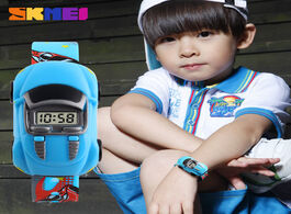 Foto van Horloge children watches skmei cartoon creative watch for boys girls car shape fashion cute sport ki