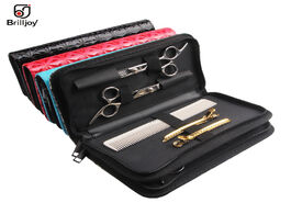 Foto van Tassen brilljoy professional hair scissors shears bag pet hairdressing pu leather tool pouch holster