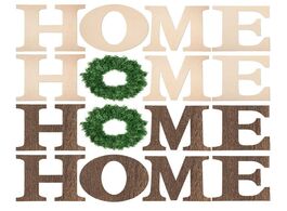 Foto van Huis inrichting 4pcs set wooden home letter diy handcrafted pendant wall handicraft ornament househo