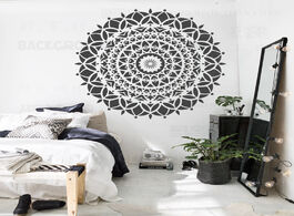 Foto van Woning en bouw 160cm 200cm stencils wall floor furniture template reusable tile for giant mandala in