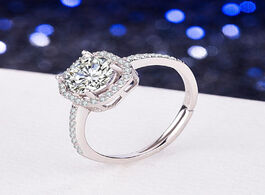 Foto van Sieraden new real 925 sterling silver trendy engagement rings for women zircon irregular cubic elega
