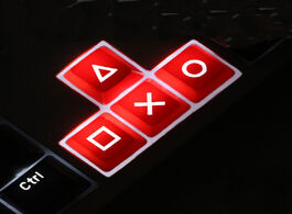 Foto van Computer oem profile abs direction arrows keys keycaps backlight keycap for cherry mx mechanical gam