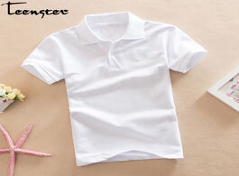 Foto van Baby peuter benodigdheden teenster kids polo shirt summer short sleeve tops cotton turn down collar 