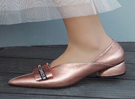 Foto van: Schoenen ins women pumps superfine fiber shoes plus size pointed toe pearl soft patent leather europ