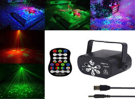 Foto van Lampen verlichting usb rechargeable 120 patterns laser projector lights rgb uv dj disco stage party 