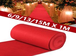 Foto van Huis inrichting 6 9 13 15m outdoor red carpet mats wedding aisle floor runner banquet festival party