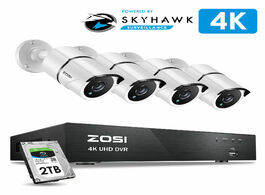 Foto van Beveiliging en bescherming zosi 4k super hd video surveillance system 8 channel h.265 dvr with 2tb h