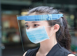 Foto van Beveiliging en bescherming big transparent screen mask anti spittle splash proof full face shield sa