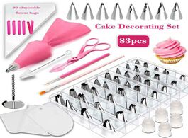 Foto van Huis inrichting 83 pcs set piping nozzles cake decorating baking supplies 44 numbered icing tips and