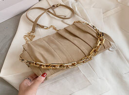 Foto van Tassen folds design small pu leather crossbody bags for women 2020 trend bag chain shoulder handbags