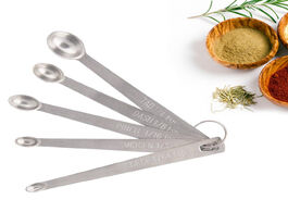 Foto van Huis inrichting 5pcs mini measuring sauce spoons stainless steel seasoning ingredients kitchen mearu