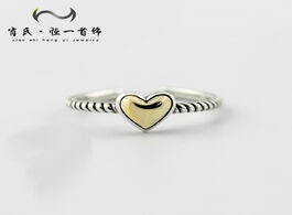 Foto van Sieraden japan wind s925 sterling silver ring female opening hemp rope shaped personality creative f