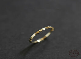 Foto van Sieraden 925 sterling silver korean version simple ring women 14k gold heart shaped link tail exquis
