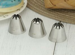 Foto van Huis inrichting c10 large size closed star piping nozzle icing tip nozzles cup cake decorating cream