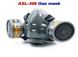 Foto van Beveiliging en bescherming asl 308 facemask respirator gas mask filter dust protective facepiece for