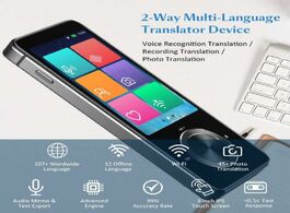 Foto van Elektronica m9 instant voice translator 107 languages two way real time in smart wifi offline record