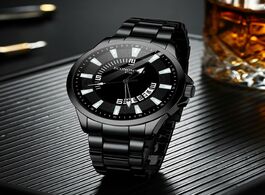 Foto van Horloge watch for men fashion black white luxury hollow steel mechanical wrist quartz wristwatches c
