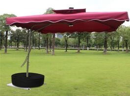 Foto van Meubels weight oxford cloth universal black sand bag durable tent stand square outdoor umbrella base