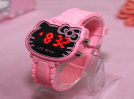 Foto van Horloge hello kitty women kids watches girls silicone electronic sports watch gifts for children car