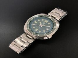 Foto van Horloge 316l stainless steel 6105 turtle green ceramic bezel 20atm water resistant nh35 automatic wa