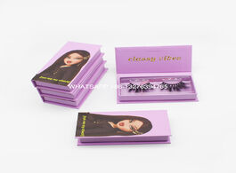 Foto van Schoonheid gezondheid lavender lashes box high quality15mm 20mm 25mm mink eyelashes supplier custom 