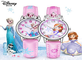 Foto van: Horloge disney cartoon children wristwatch girl frozen aisha princess sofia waterproof primary schoo