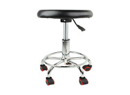 Foto van Meubels height adjustable 32cm salon rolling swivel stool tattoo massage spa chair black bar furnitu