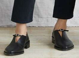 Foto van Schoenen women dress shoes oxford formal work footwear black slip on retro wedding loafers