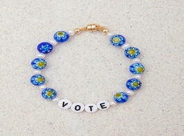 Foto van Sieraden personalized custom name bracelet women s eliou senna genuine pearl millefiori beaded frien