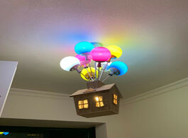 Foto van Lampen verlichting balloon lamp kids room chandeliers for bedroom children multi color chandelier in