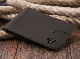 Foto van Tassen 100 genuine leather slim men s credit card wallet rfid blocking money clip simple design new 