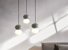 Foto van Lampen verlichting simple modern marble pendant lights industrial bedroom bedside lamp cafe restaura