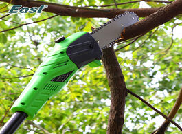 Foto van Gereedschap east et1103 garden tools 18v li ion power cordless pole chainsaw 6 bar and chain pruning