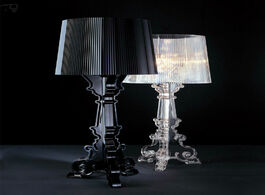 Foto van Lampen verlichting italy design kartell bourgie acrylic led light table modern simple indoor lightin