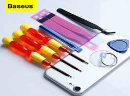 Foto van Telefoon accessoires baseus 8 in 1 mobile phone battery repair tools kit for iphone 7 6 6s plus 5s 5