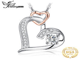 Foto van Sieraden jpalace infinity heart pendant necklace 925 sterling silver choker statement women jewelry 