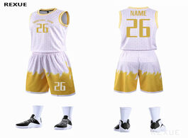Foto van Sport en spel blank basketball jerseys sets 2020 customize men uniforms basket shirt with shorts tea