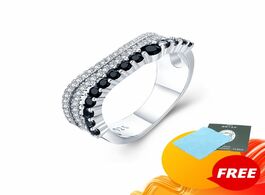 Foto van Sieraden black awn classic 4.2g 925 sterling silver fine jewelry engagement spinel wedding ring for 