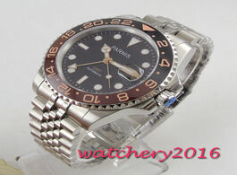 Foto van Horloge parnis 40mm automatic mechanical men s watches gmt sapphire crystal diver man watch relogio 