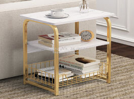 Foto van Meubels 25 wooden tea table end for office coffee square marble magazine shelf small desk bedroom li