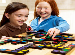 Foto van Speelgoed qwirkle interactive toys kids educational chess desktop games assembly children wooden toy