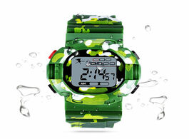 Foto van Horloge sports children s watch camouflage digital casual watches kids boy led electronic calendar a