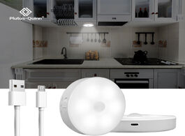 Foto van Lampen verlichting led motion sensor light usb rechargeable under cabinet for kitchen closet wardrob
